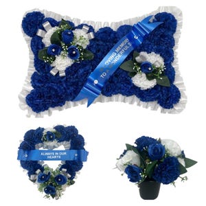 Grave Flowers Heart Wreath Funeral Tribute Memorial dad, Husband , Father&#39;s Day
