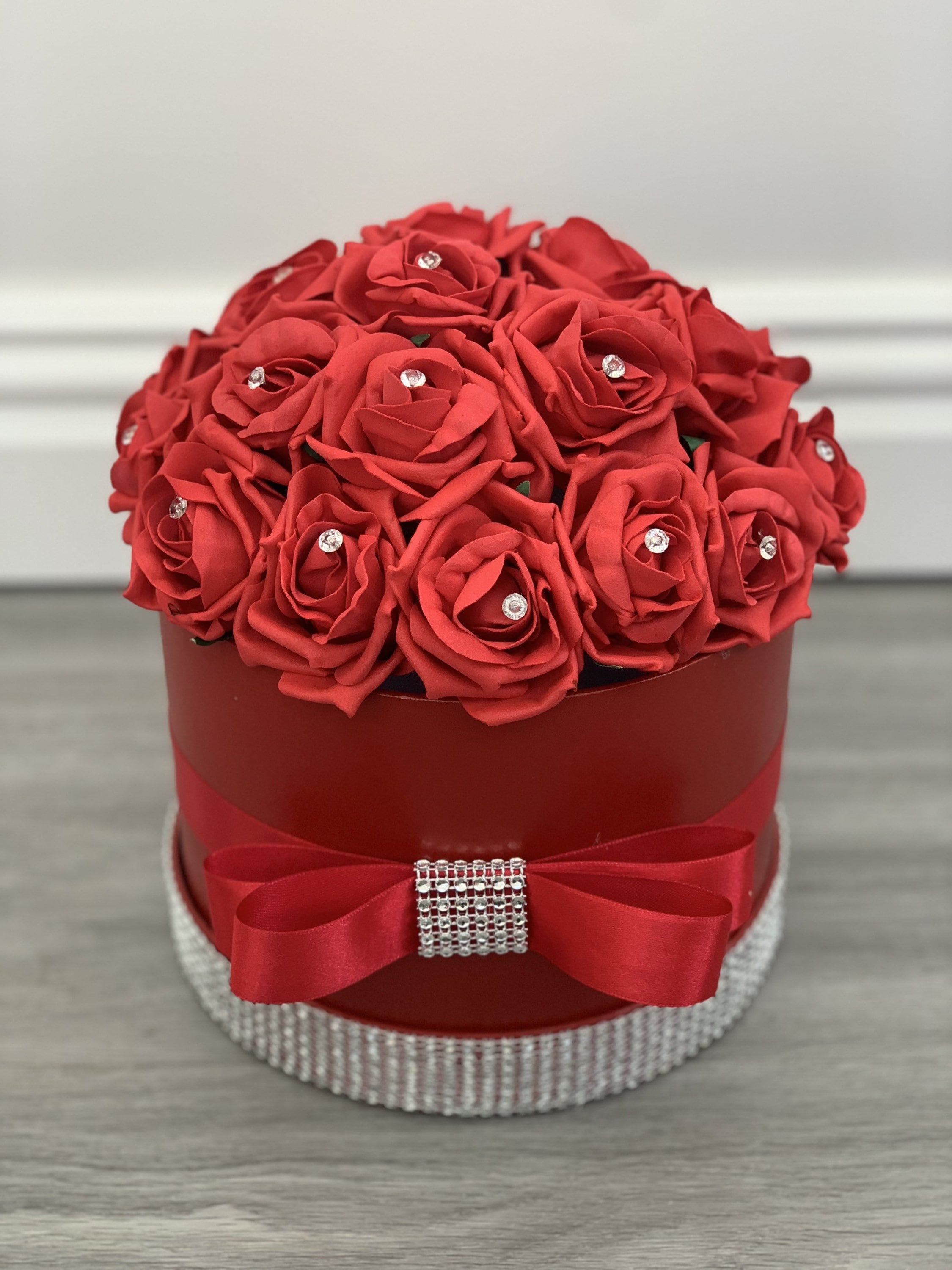 Artificial Flower Hat Boxes Personalised Gifts Thank You Gifts Etsy UK