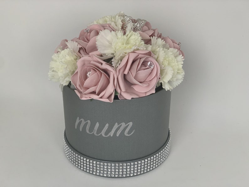 Artificial Flower hat Boxes Personalised Wedding Gifts Thank Etsy
