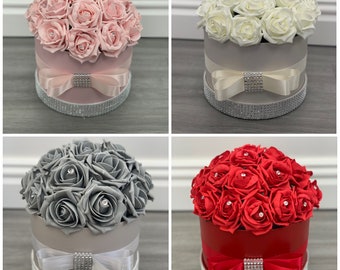 Artificial Flower hat Boxes Personalised Gifts Thank You Gifts happy birthday