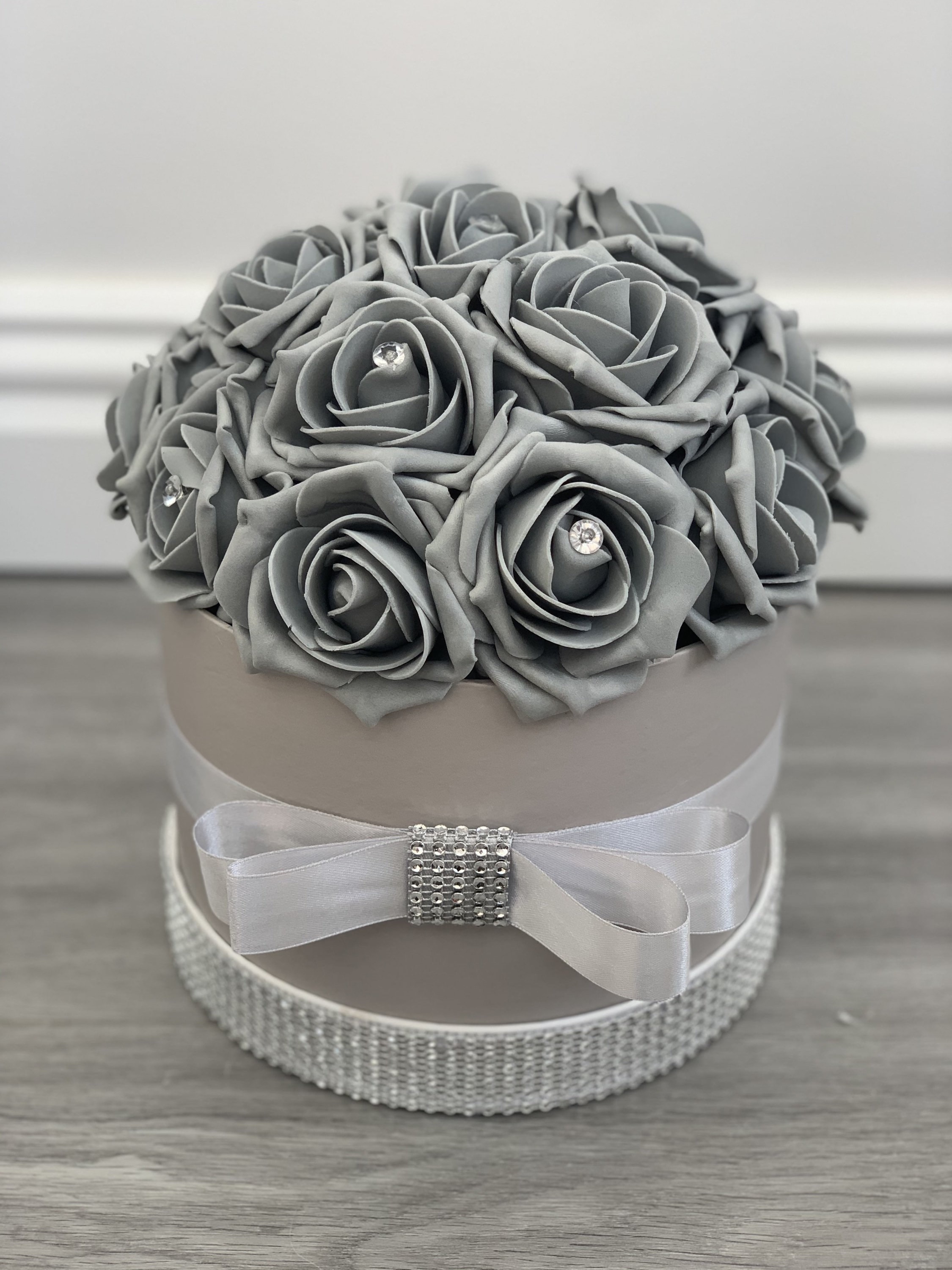 Artificial Flower Hat Boxes Personalised Gifts Thank You Gifts Etsy UK