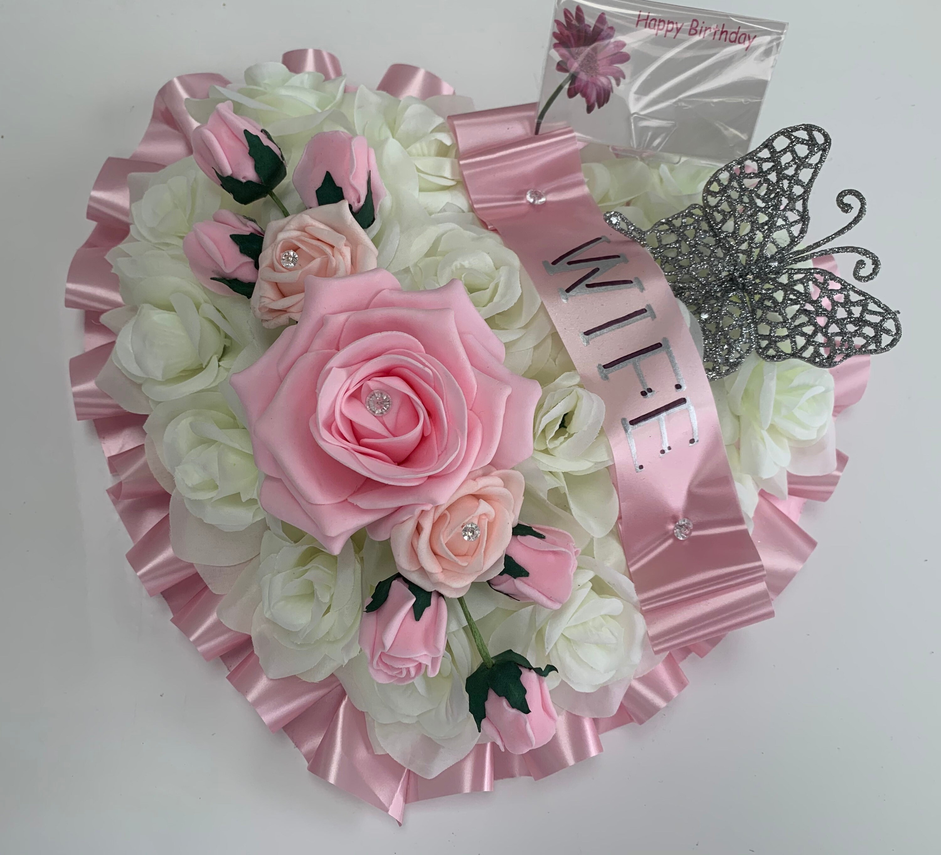 Artificial Flowers Heart Wreath Funeral Tribute Memorial Nan - Etsy Norway