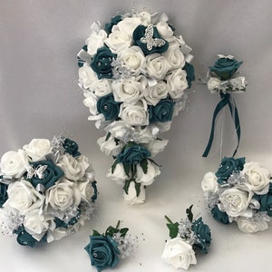 Hochzeit Blumensträuße Schmetterling Blumen Braut Brautjungfer Blumenmädchen Zauberstab