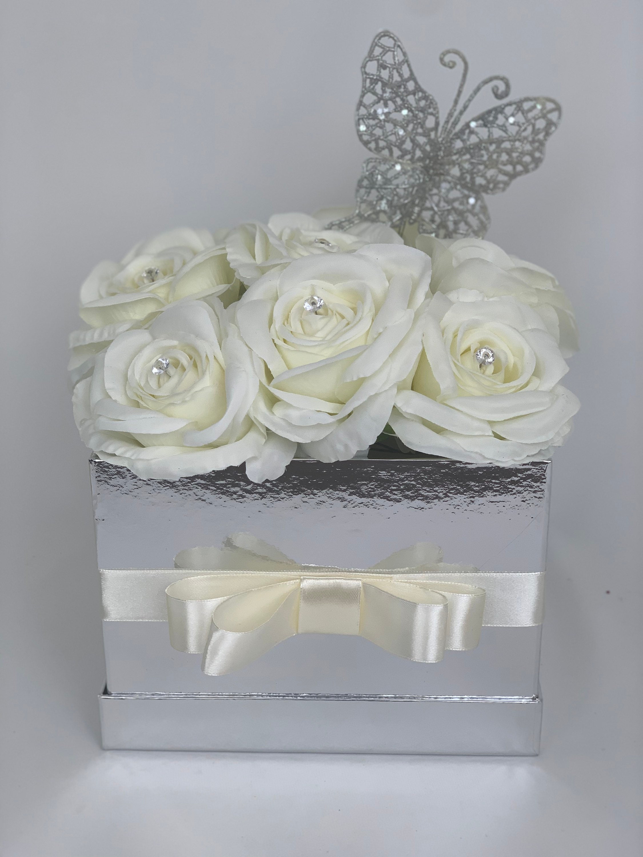 Artificial Flower hat Boxes Personalised Gifts Thank You Gifts Etsy