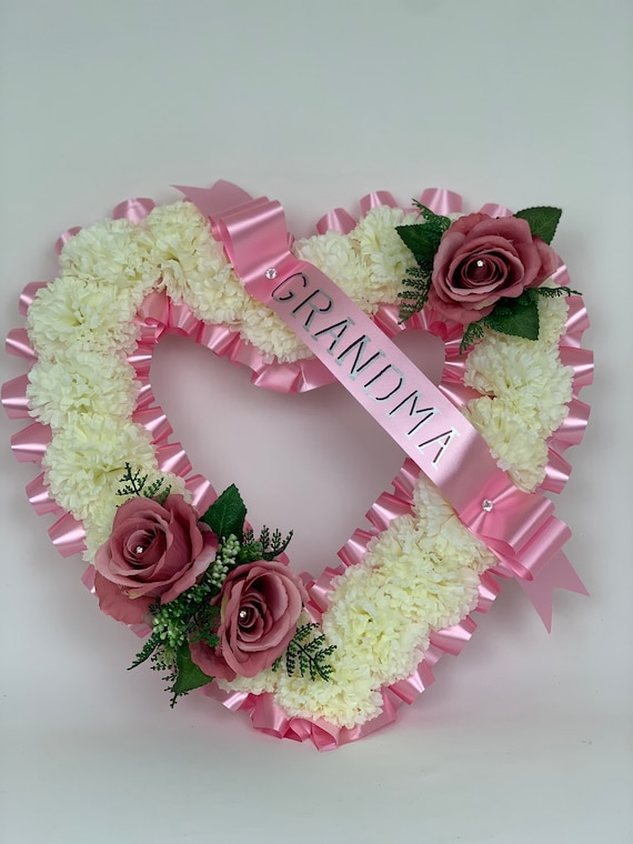 Any 6 Letters Funeral Flowers Grave Cemetary Floral Tribute Based Granny 