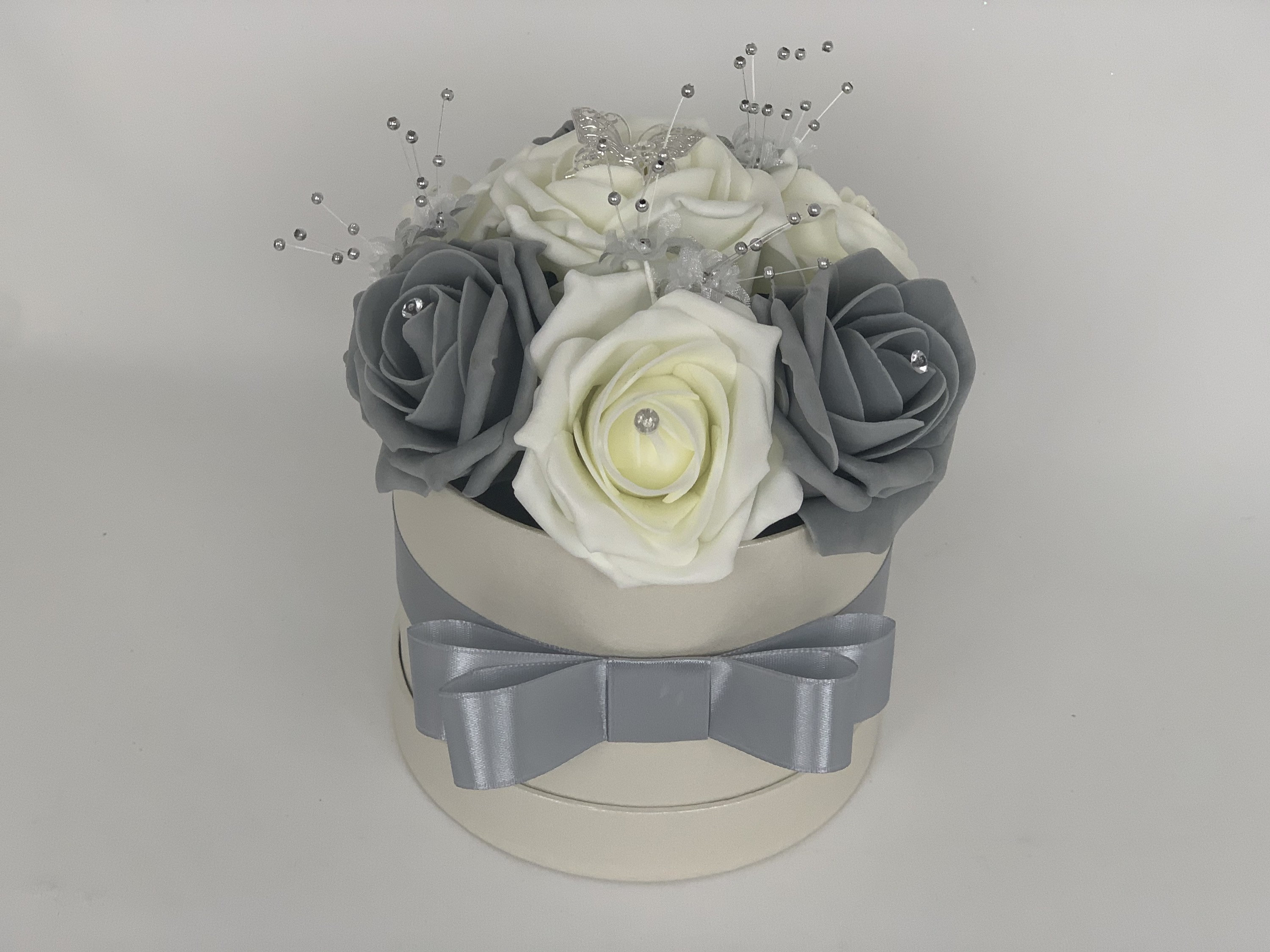 Artificial Flower hat Boxes Personalised Flowers in a box with Etsy