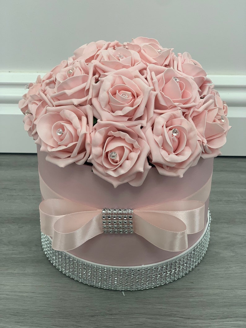 Artificial Flower hat Boxes Personalised Gifts Thank You Gifts Etsy