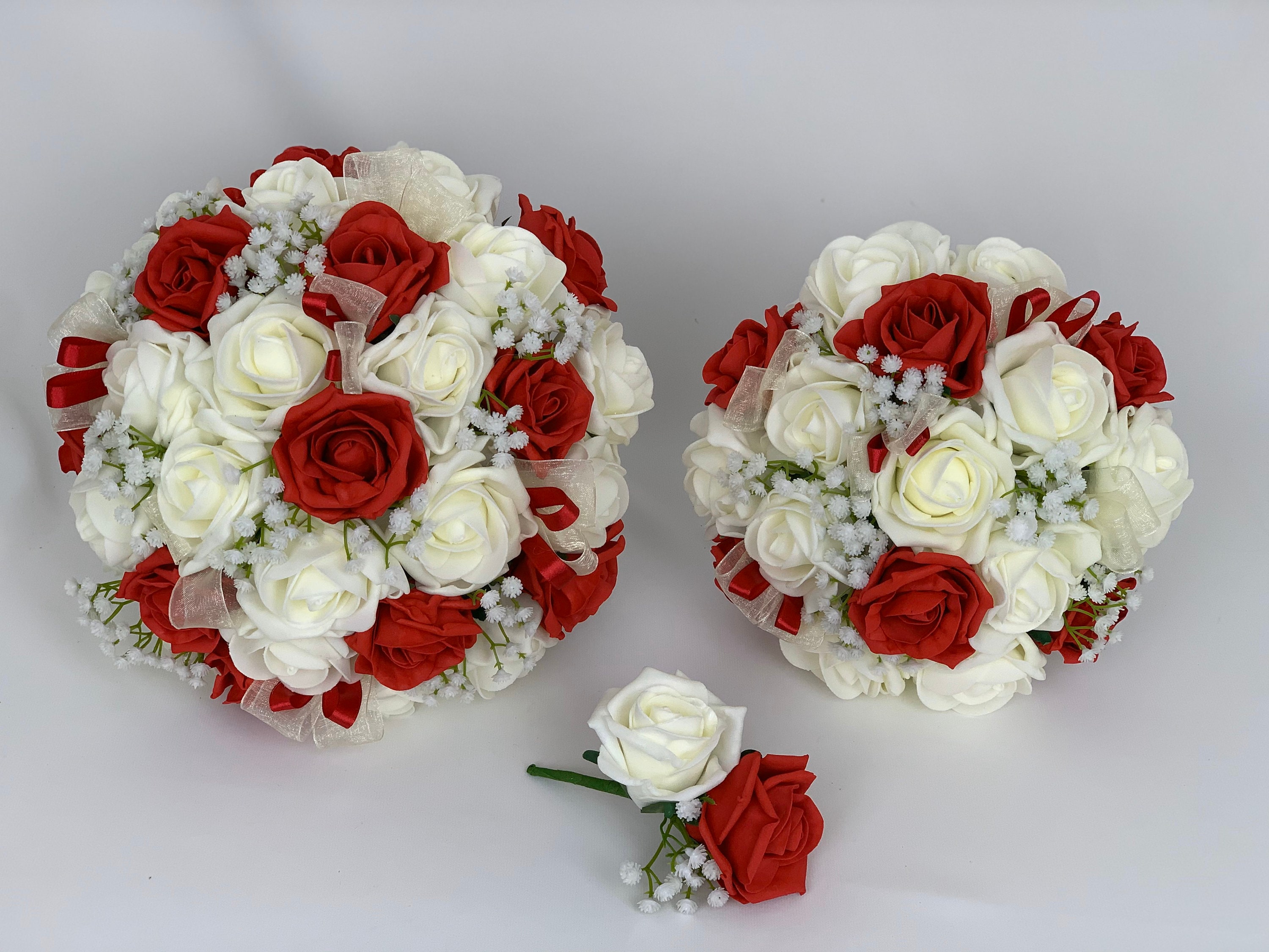 Romantic Red Rose Bouquet With Crystal Flowers For Brides Perfect For Home  And Wedding Decor From Yier63, $26.29