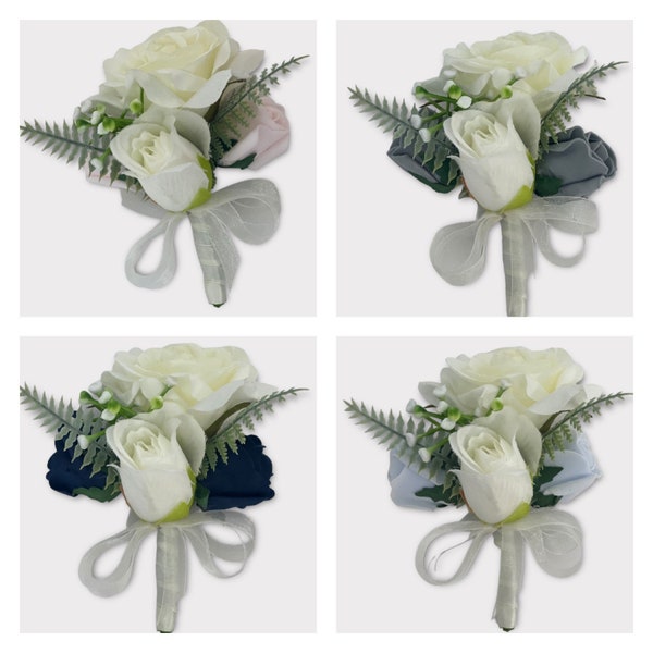 Épinglette pour mariage ou bal de promo sur bouquet de fleurs, boutonnière pour corsage, dames, mères des mariées