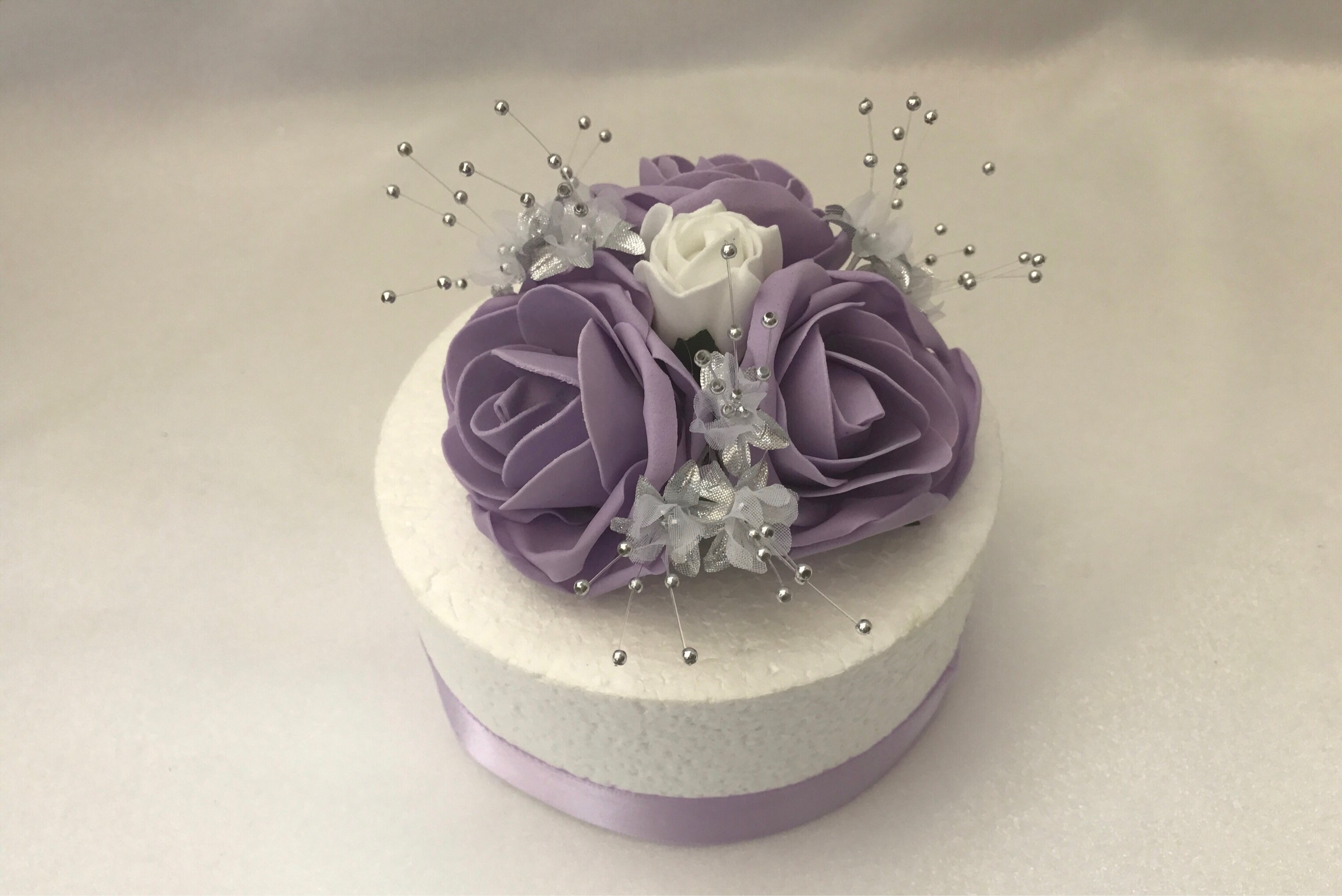 Wedding flowers cake topper bouquet Etsy