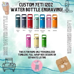 Kids Yeti Tumbler | Kids Name Personalized Tumbler | Kids Engraved Tumbler | Kids Tumbler | Water Bottle | Back To School
