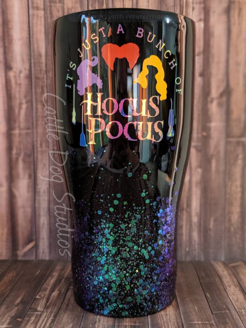 Hocus Pocus tumbler glitter tumbler Sanderson Sisters | Etsy