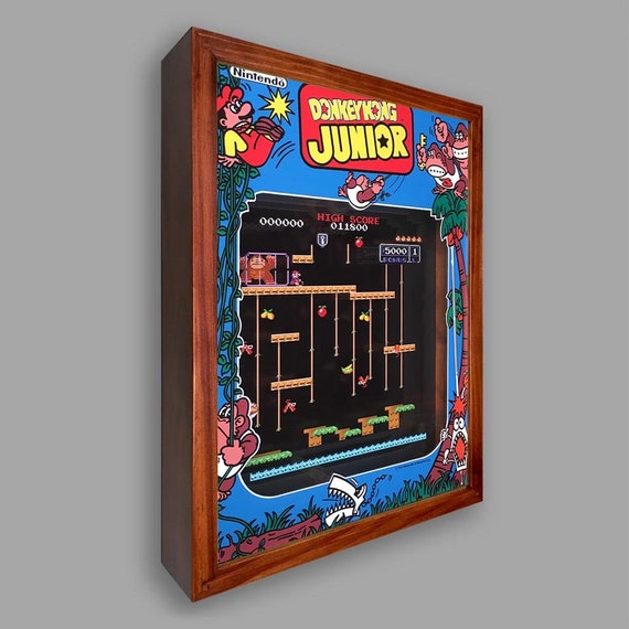 Donkey Kong Jr Shadowbox Art Etsy