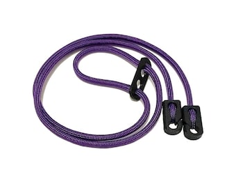 PURPLE w/ Black hooks - Ear Loop Extender for Face Masks Durable Made in USA Adjustable Ear Saver Easy On Delivery Drivers Grocery Shopping