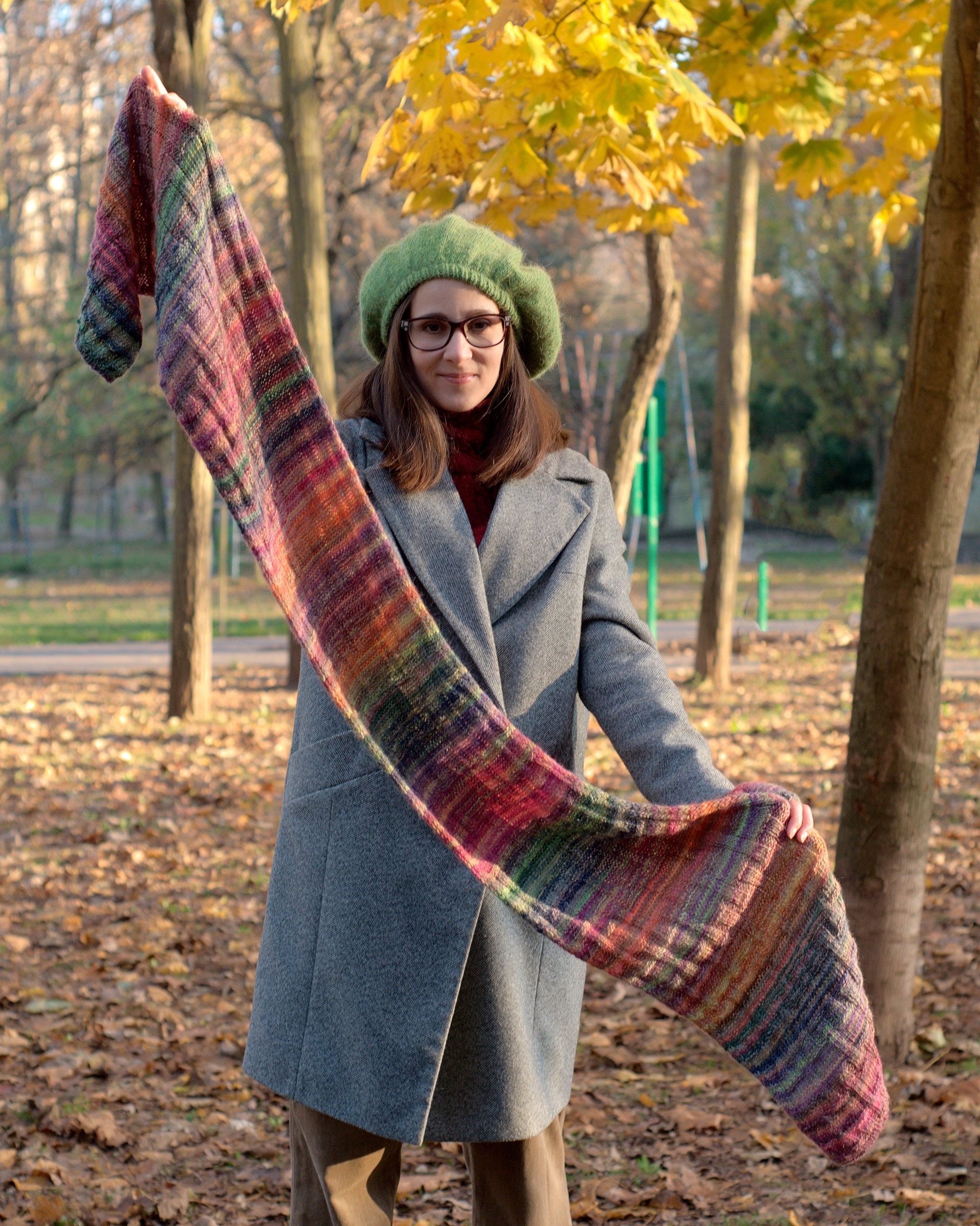 KGThreads Knit Scarf, Chunky Red Scarf, Oversized Scarf, Women Scarf, Men Scarf Fisherman