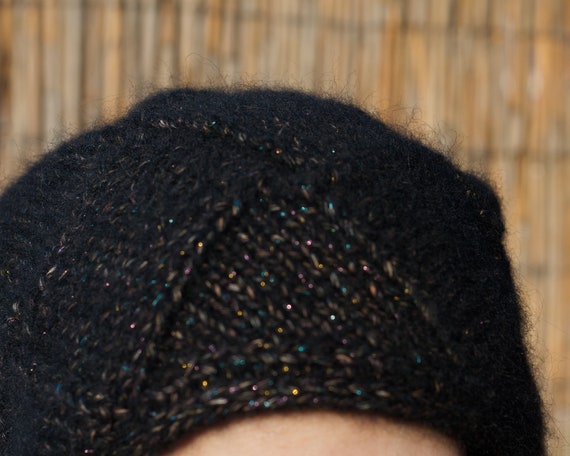 Black knit on sale hat womens