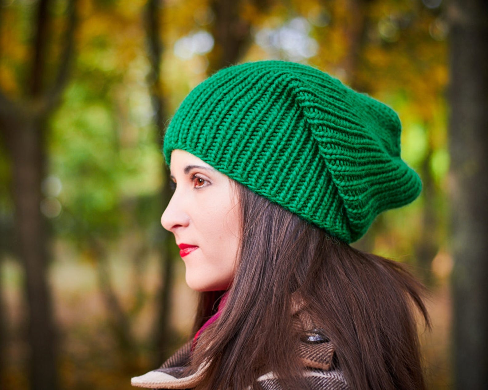 Green hats women Bright hat womens real wool winter hats Etsy