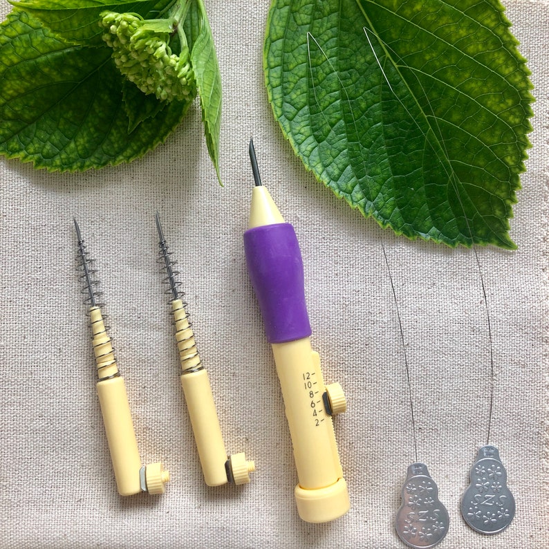 Punch Hoops Punch Needle Fabric Punch Yarns and Full Instructions Beginner Kit Punch Needle with Adjustable Punch Needle