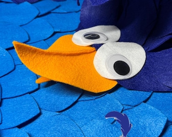 Roadrunner Inspired Costume (from Looney Tunes) with Headband, Baseball Cap, or Beanie for All Ages