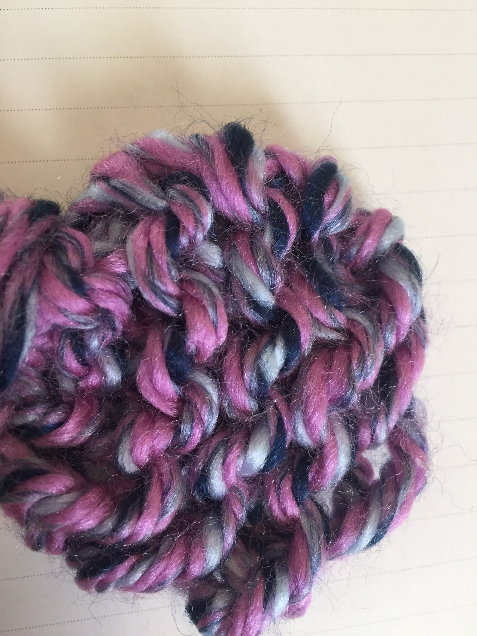 Hair bow handmade knitted clip on yarn toddle bow baby Etsy