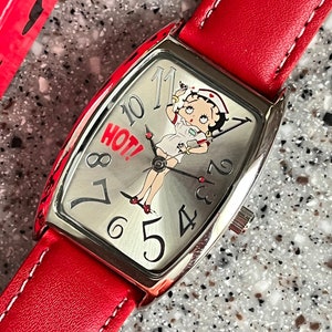 Betty Boop Pin up AVON Vintage Watch Never Worn NEW With Battery and Leather Band This is Betty Boop HOT Nurse Watch Comes in Original Box Etsy UK