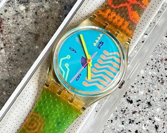 新品　Swatch 90s 自動巻き腕時計 動作確認済み デッドストック　 R Yahoo!オークション - Swatch スウォッチ 腕時計 スケルトン