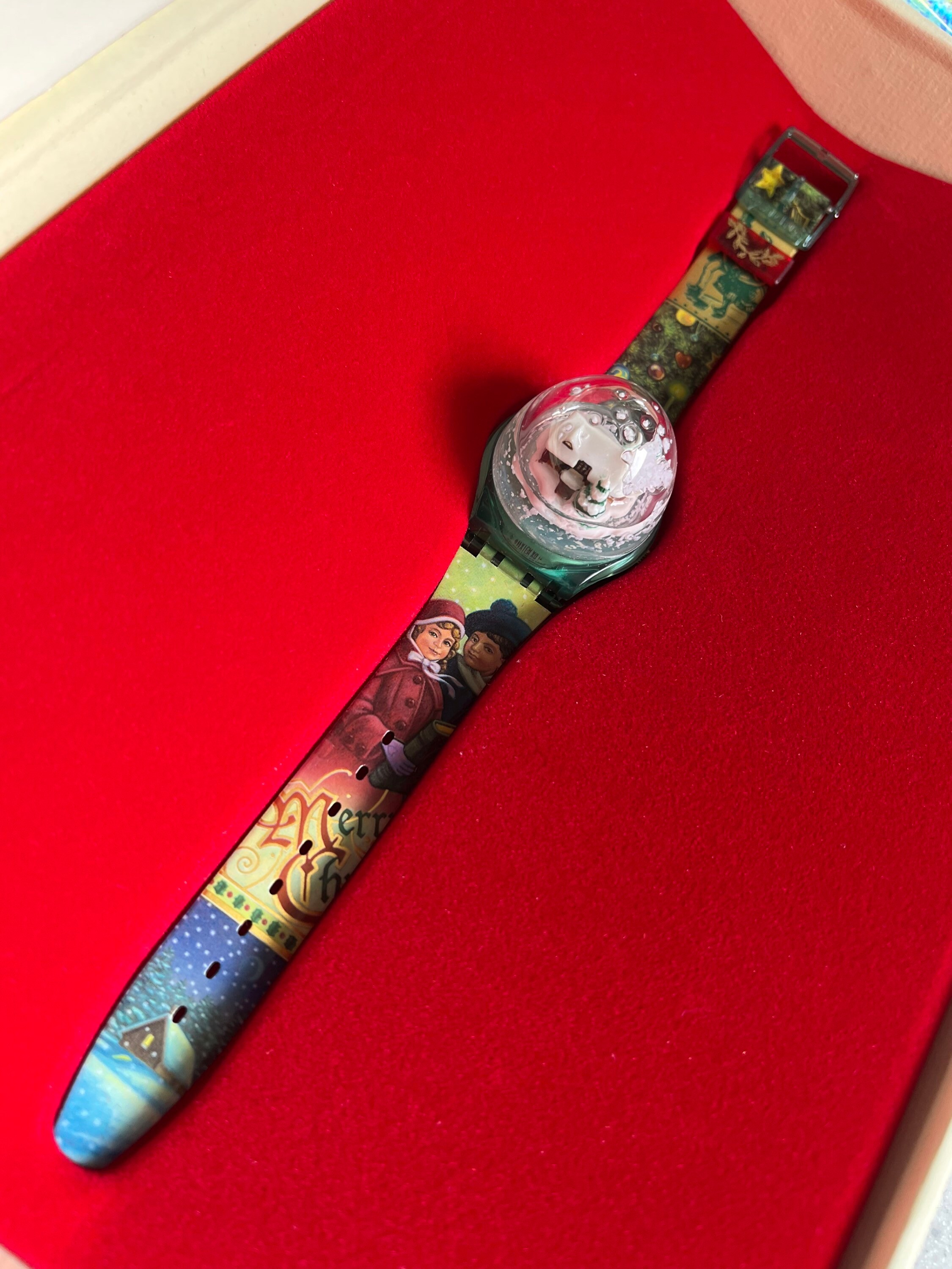 Swatch Vintage Set Magic Spell GZ148 Snowglobe Christmas Special 