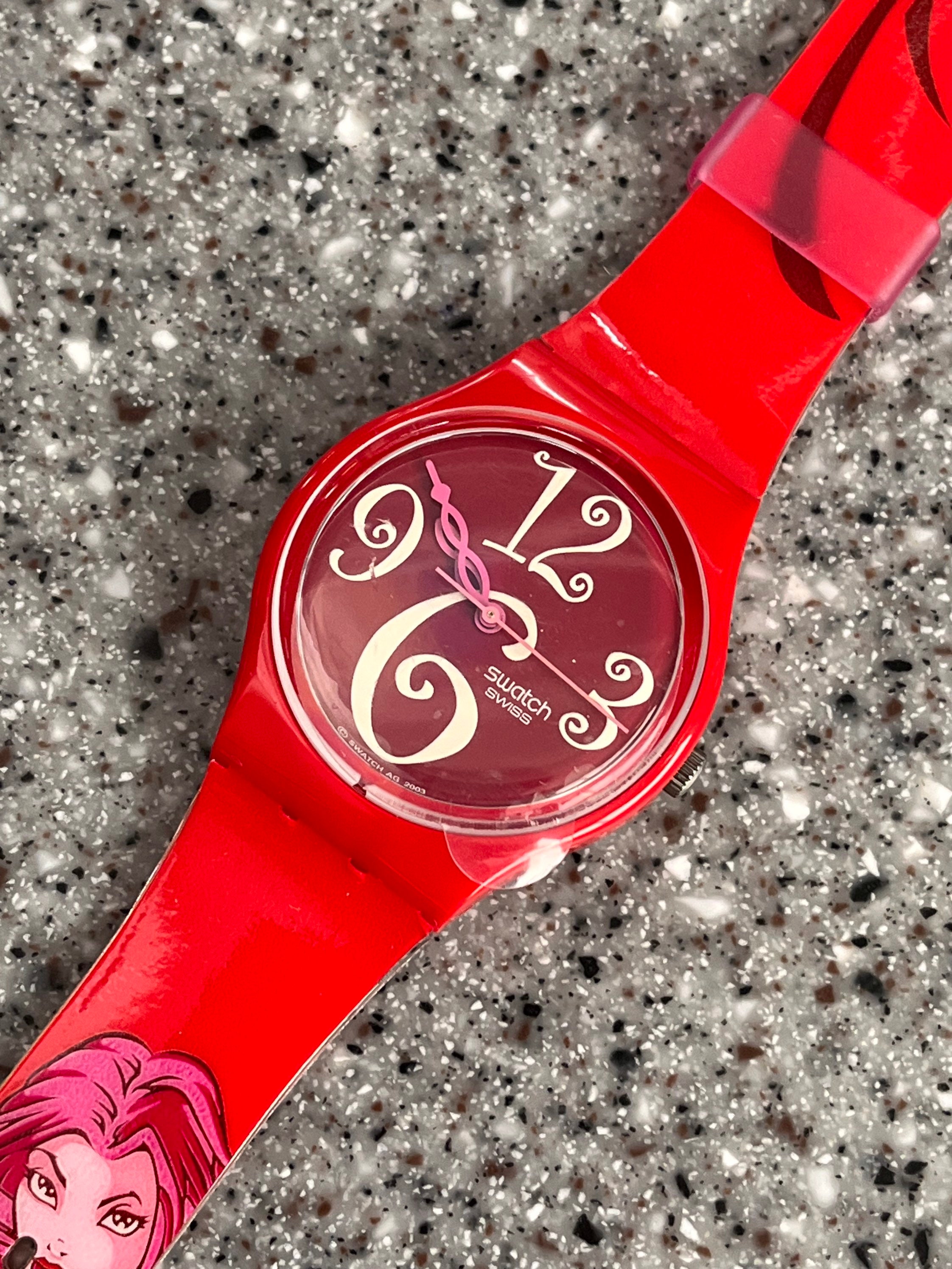 Swatch 90年代前半ビンテージ スウォッチ 腕時計 5本セット Surfer Babe 90s Vintage Swatch Watch 34mm Face Model GR148 a