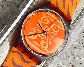 Vintage Swatch 1997 GK250 Cigar in Original Tin 1997 NEW OLD STOCK GK250, Cigar, Working 100% Nice 90s  main image 3
