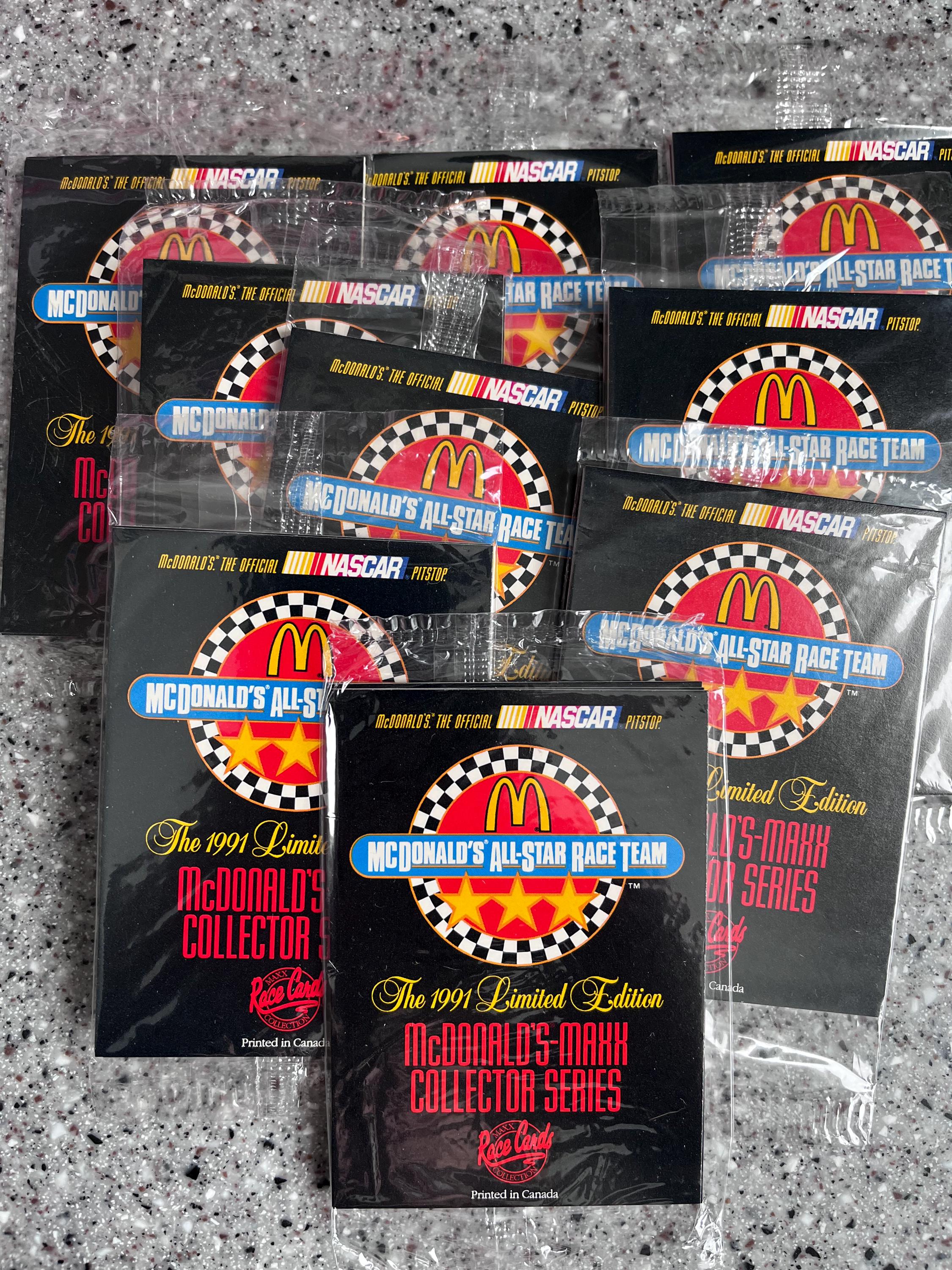 30 NEW 1991 Limited Edition Mcdonalds ALL Star NASCAR Race Team