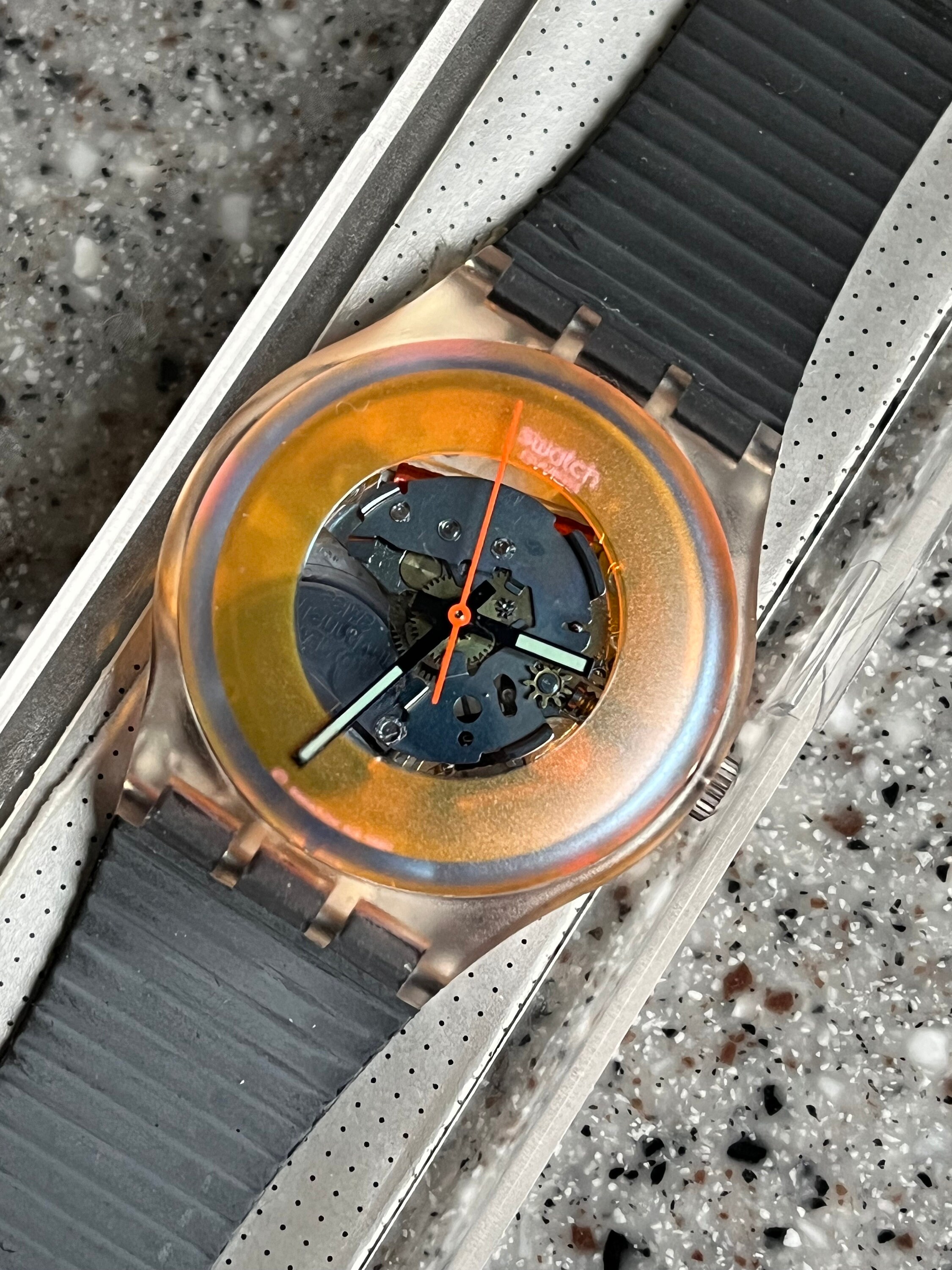 RARE Vintage swatch watch 1988 Dark Vader GK110 never worn in 