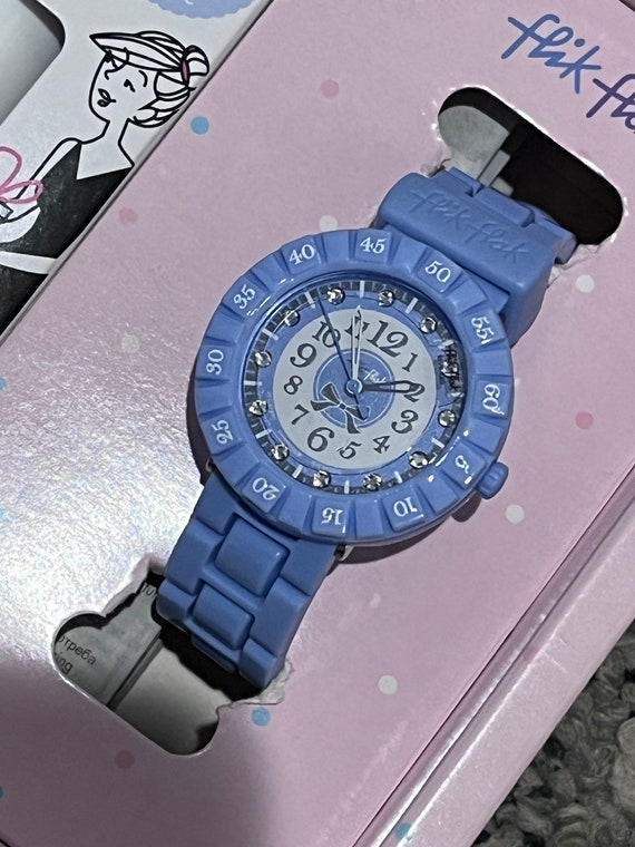 European Swatch Flik Flak watch called Pretty Lav… - image 2