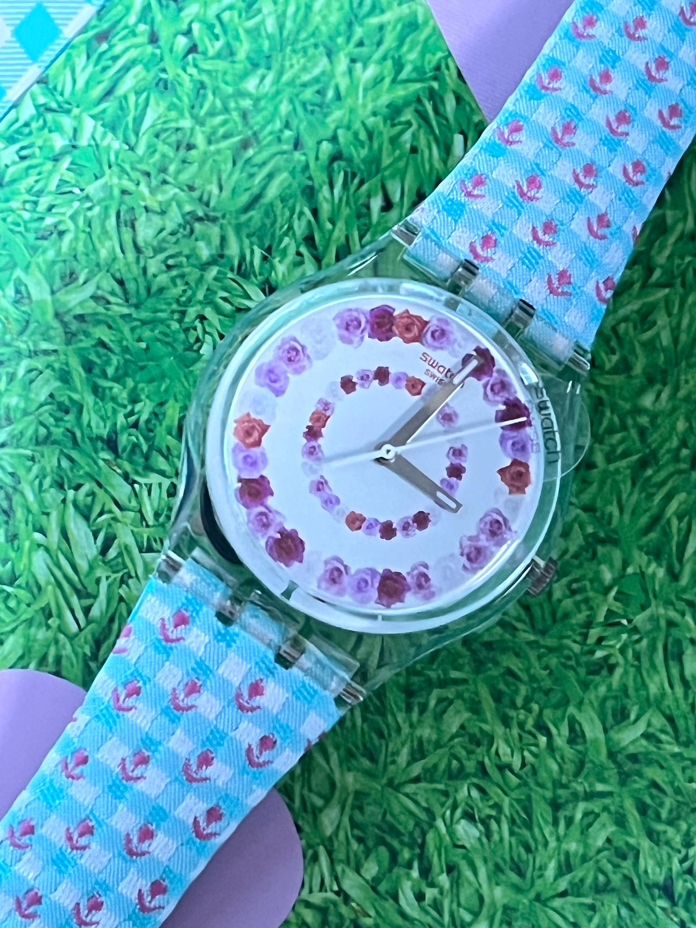 Vintage Flower Swatch Watches - Etsy