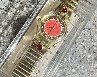 1993 Vintage Swatch Watch Tourmaline LK142 Pre-owned 1993 Vintage Swatch Watch Tourmaline LK142 Pre-owned