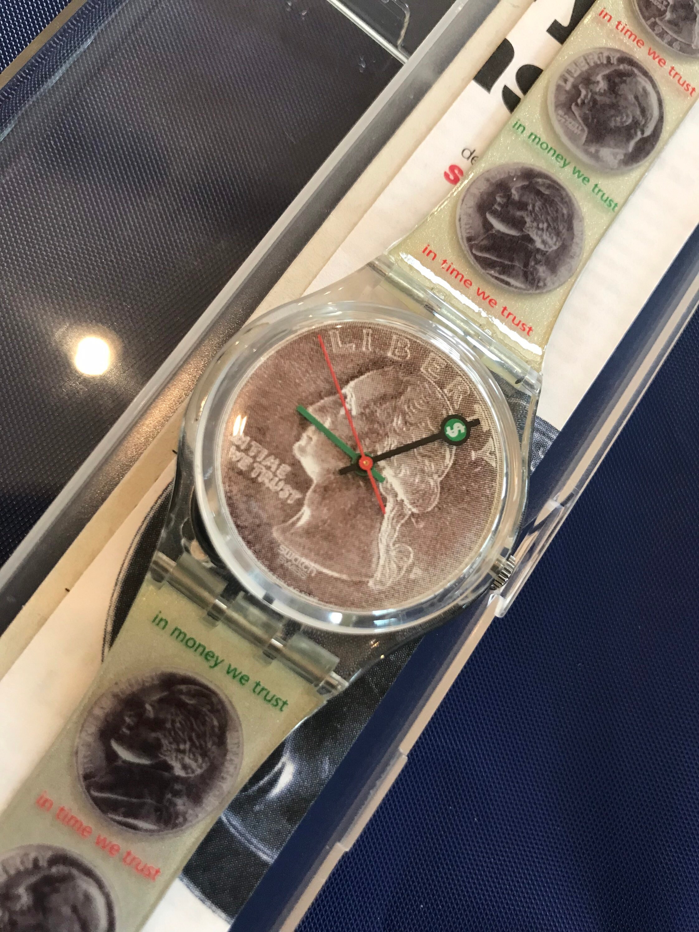 1997 Swatch GK255 Sesterce Henry Lucas Model Liberty Watch Made in 