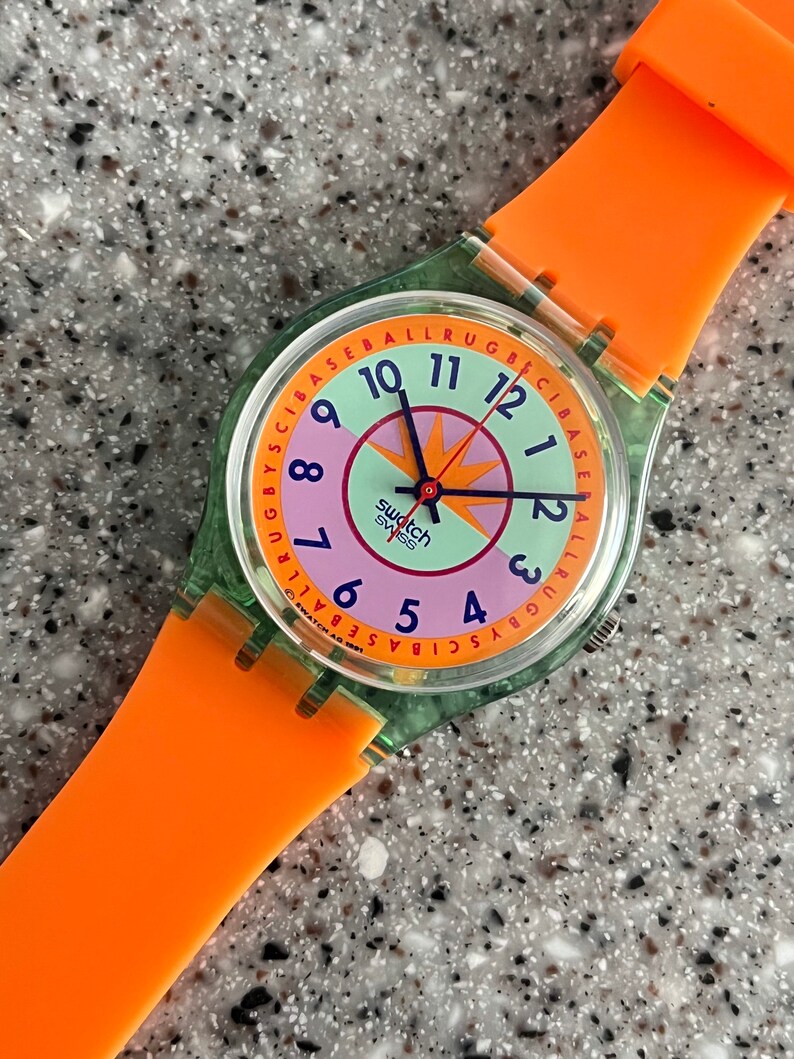 Vintage Swatch Horloge genaamd Curling GG117 nieuw met | Etsy België