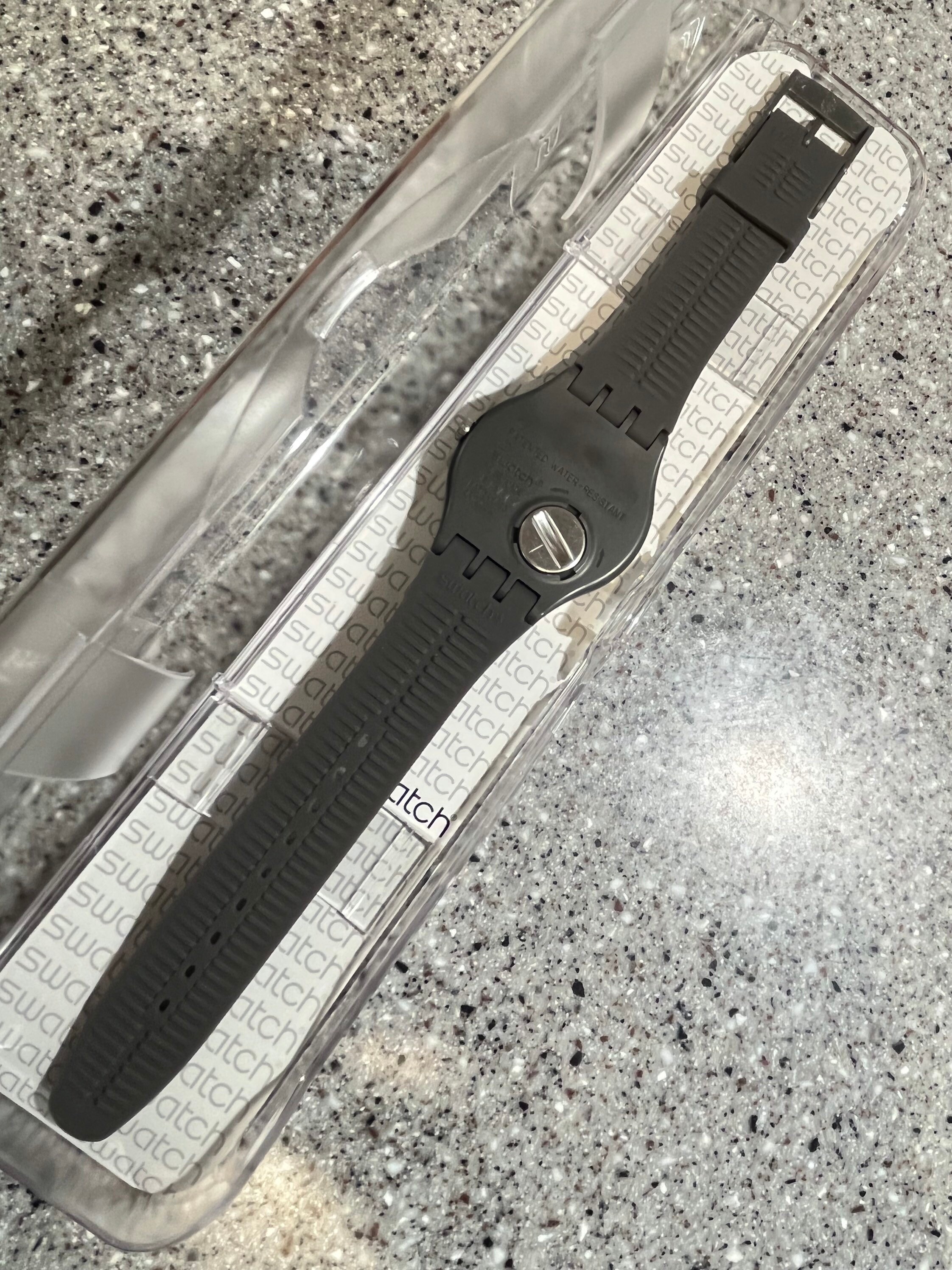 ナオスティ☆スウォッチ　グレー　ほぼ未使用 Swatch Watch New in Box Never Worn Called Greybolino 41mm