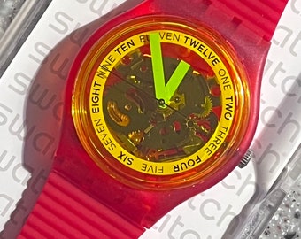 ヴィンテージ 1987 スウォッチ ウォッチ RORRIM 5 GZ107 – 限定版 横尾
