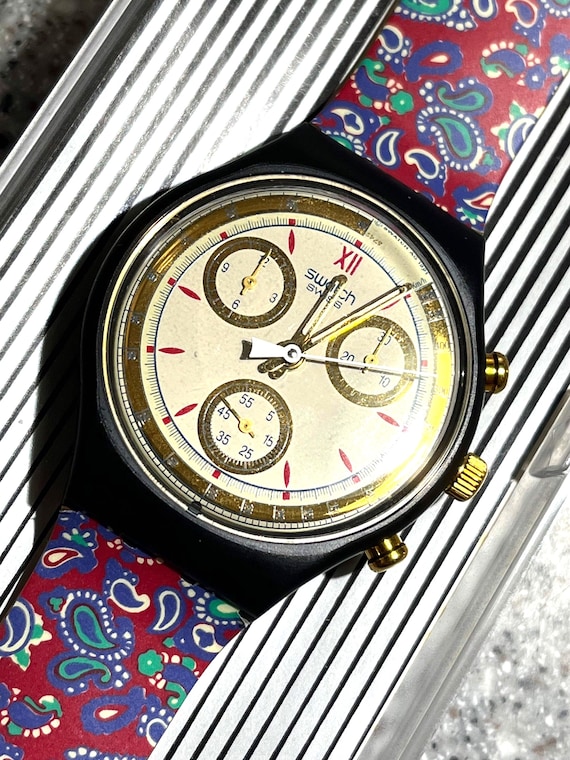 Swatch Watch Chrono Vintage 90s SCB108 Called Award New in Box