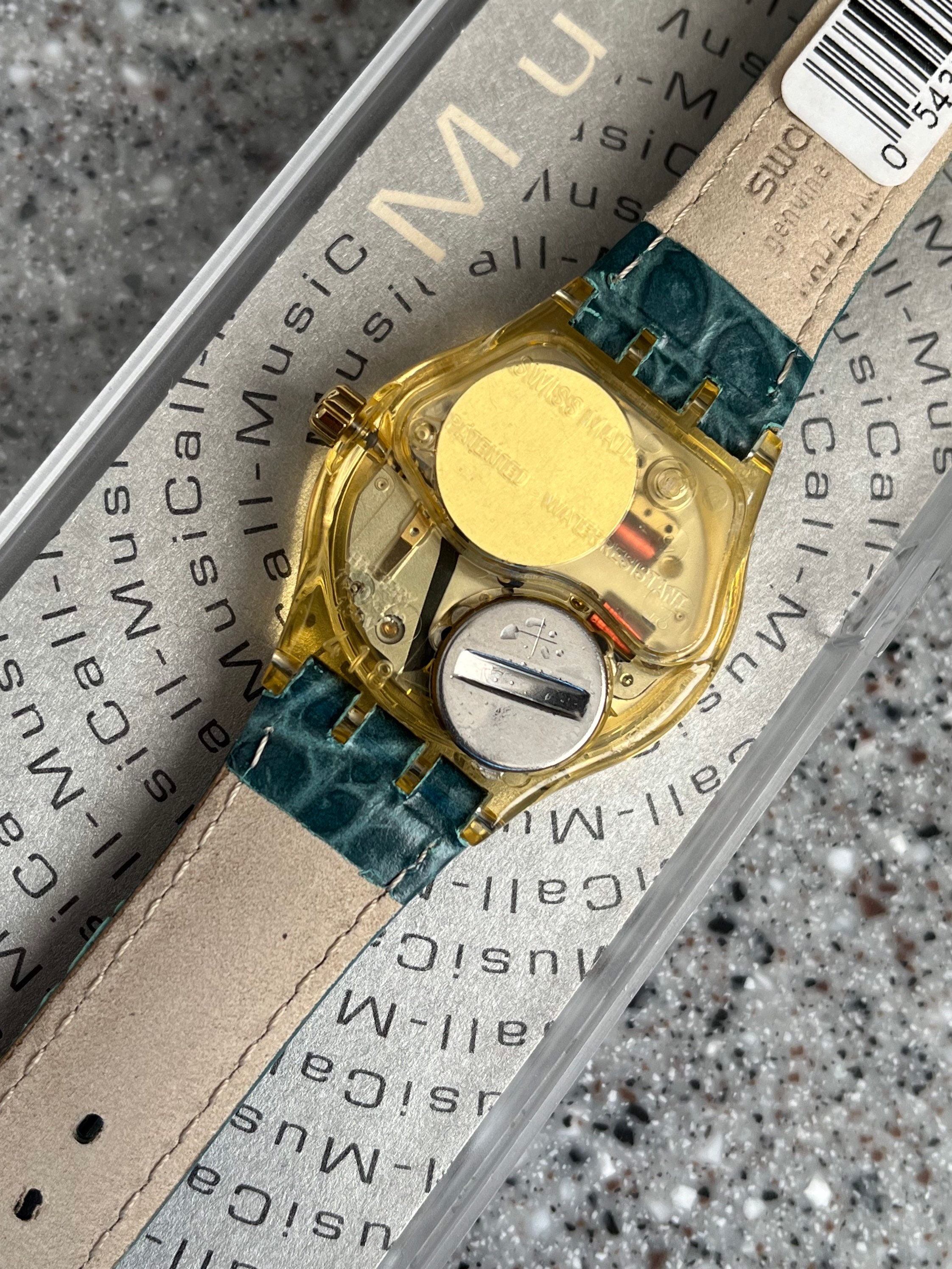 1994 Swiss Made Swatch Musical Watch, Rare Cool 90s Swatch