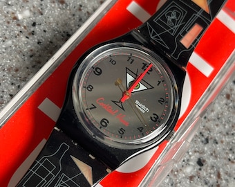 Vintage Swatch Watch Purple Poodle Model GV133 NOS New Old