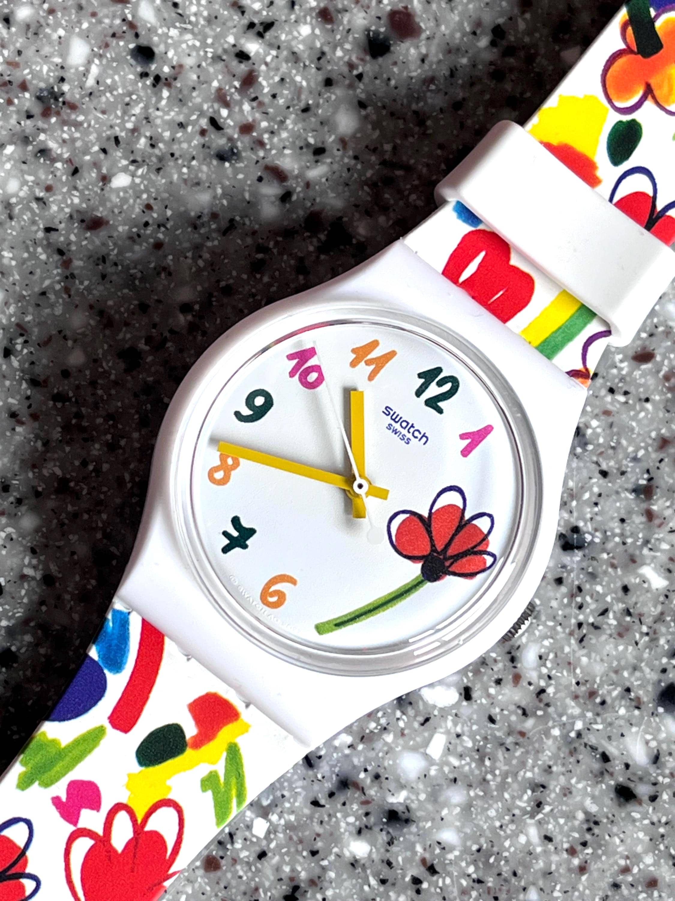 Swatch フラワーデザイン クォーツ時計 ウォッチ (腕時計) : 花柄 | Swatch® 日本