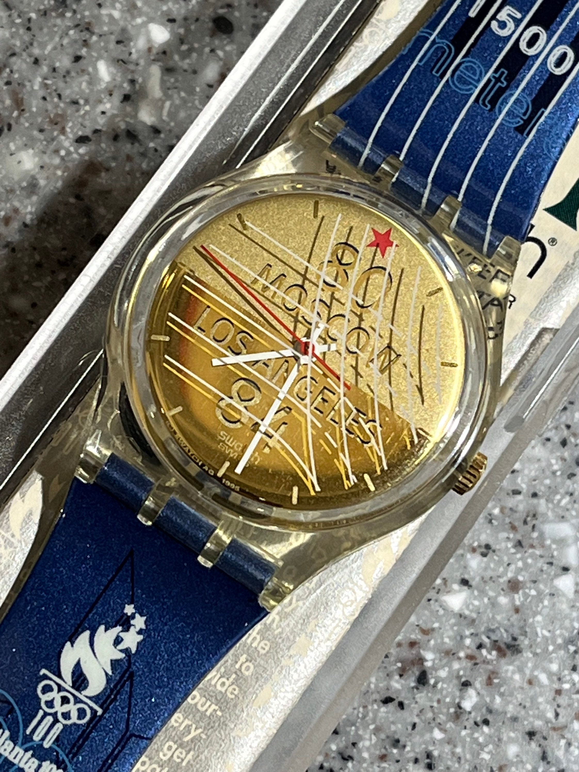Swatch - 1984 LA Olympic Watch RARE Vintage Swatch Watch Sebastian Coe Moscow 80 Los  main image 2