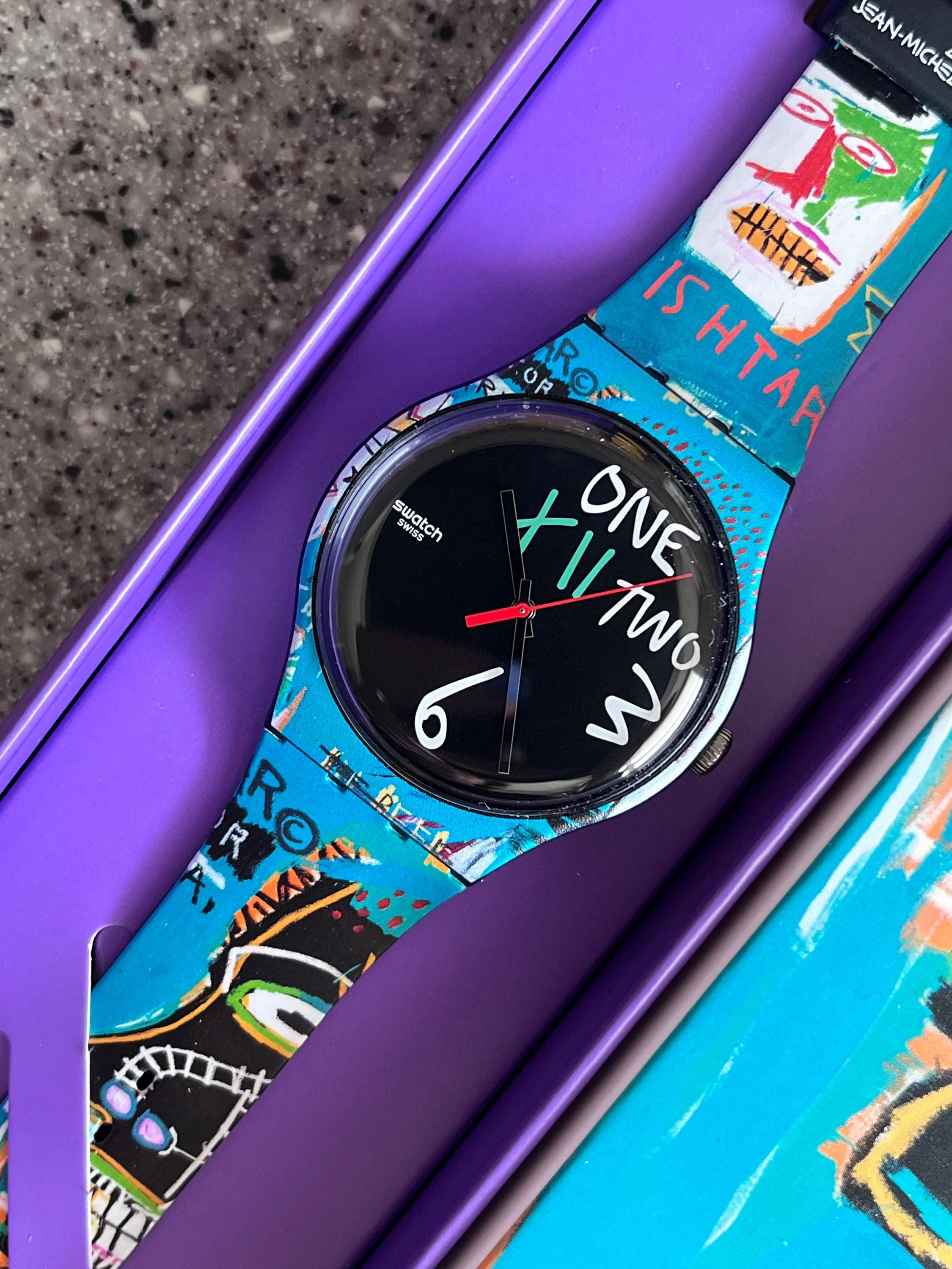 Swatch Watch 41mm Larger Face ARTIST Swatch by Jean Michel 