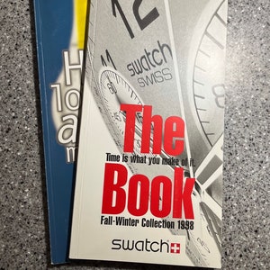 Vintage Swatch 1998 Catalogs/Reference Guide Fall-Winter Spring Summer swatch watch all releases full color 150 pages for both books pre-own