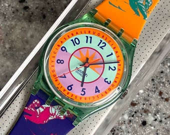 swatch .beat  スウォッチ　ピンク ブルー オレンジ スウォッチ、大きめ「BIG BOLD」に透明サマーカラー6色