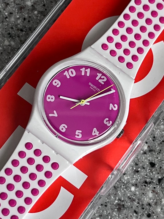 NEW never worn Pink Dots swatch watch in box with… - image 2