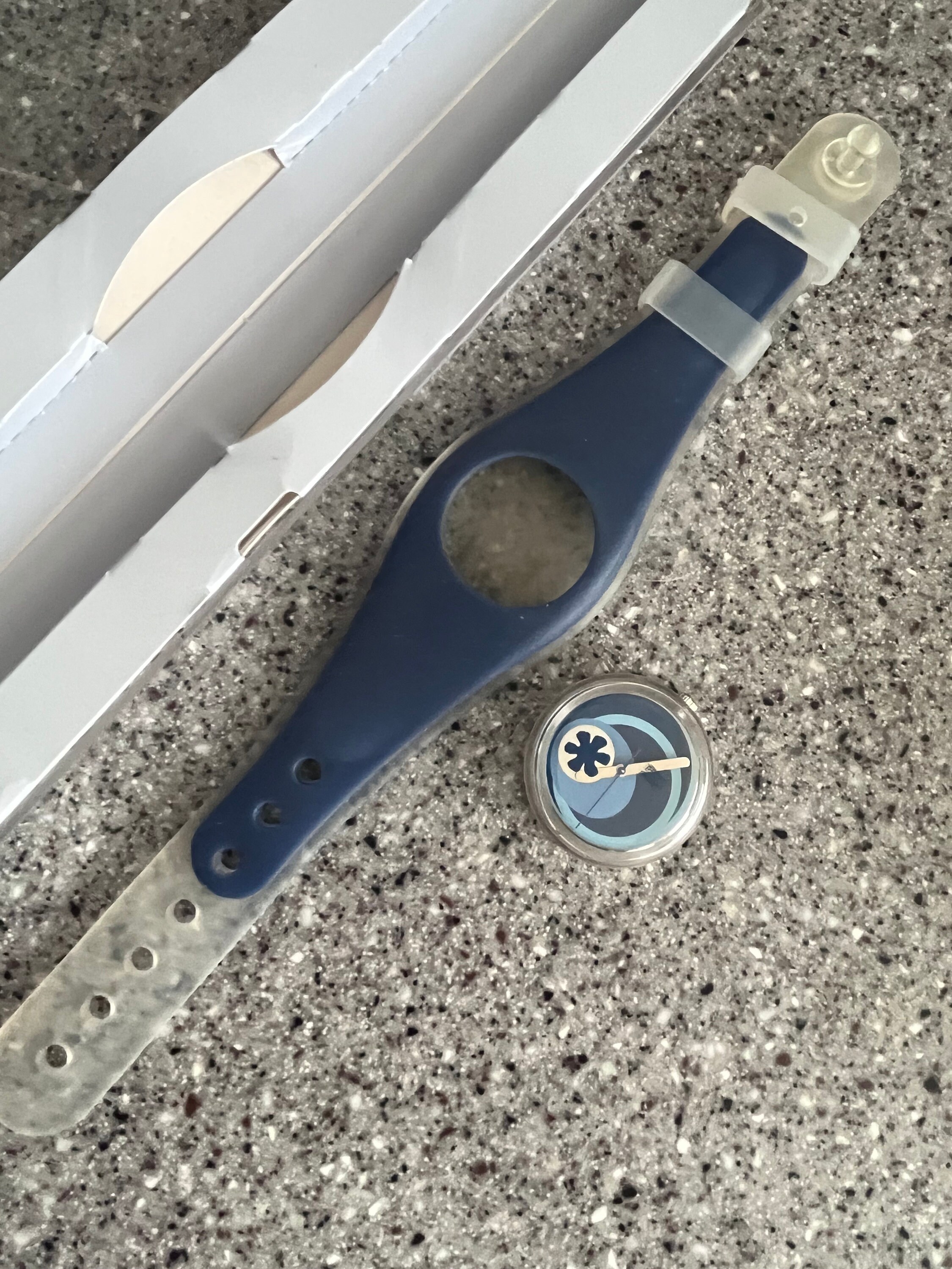 Swatch Implant PMK130 2000 Pop 33mm Silicone Box Modern Look 