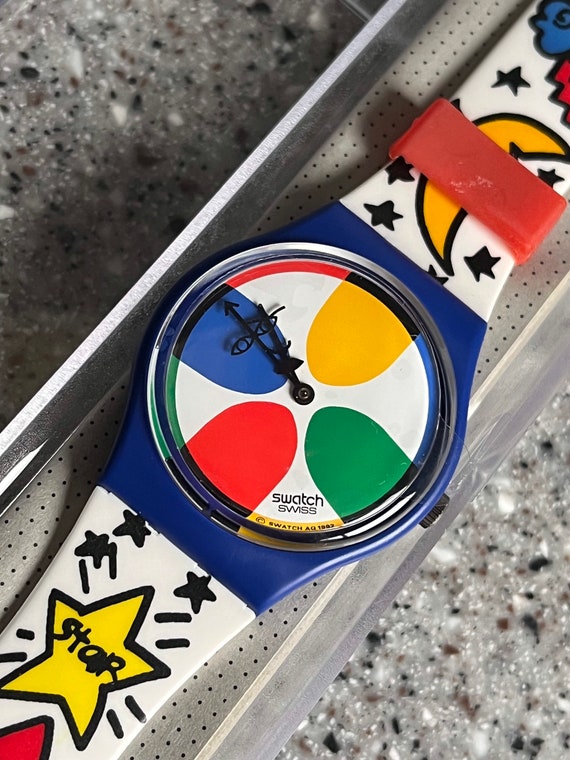 Vintage SPACE PEOPLE Swatch Watch RARE  New Old St