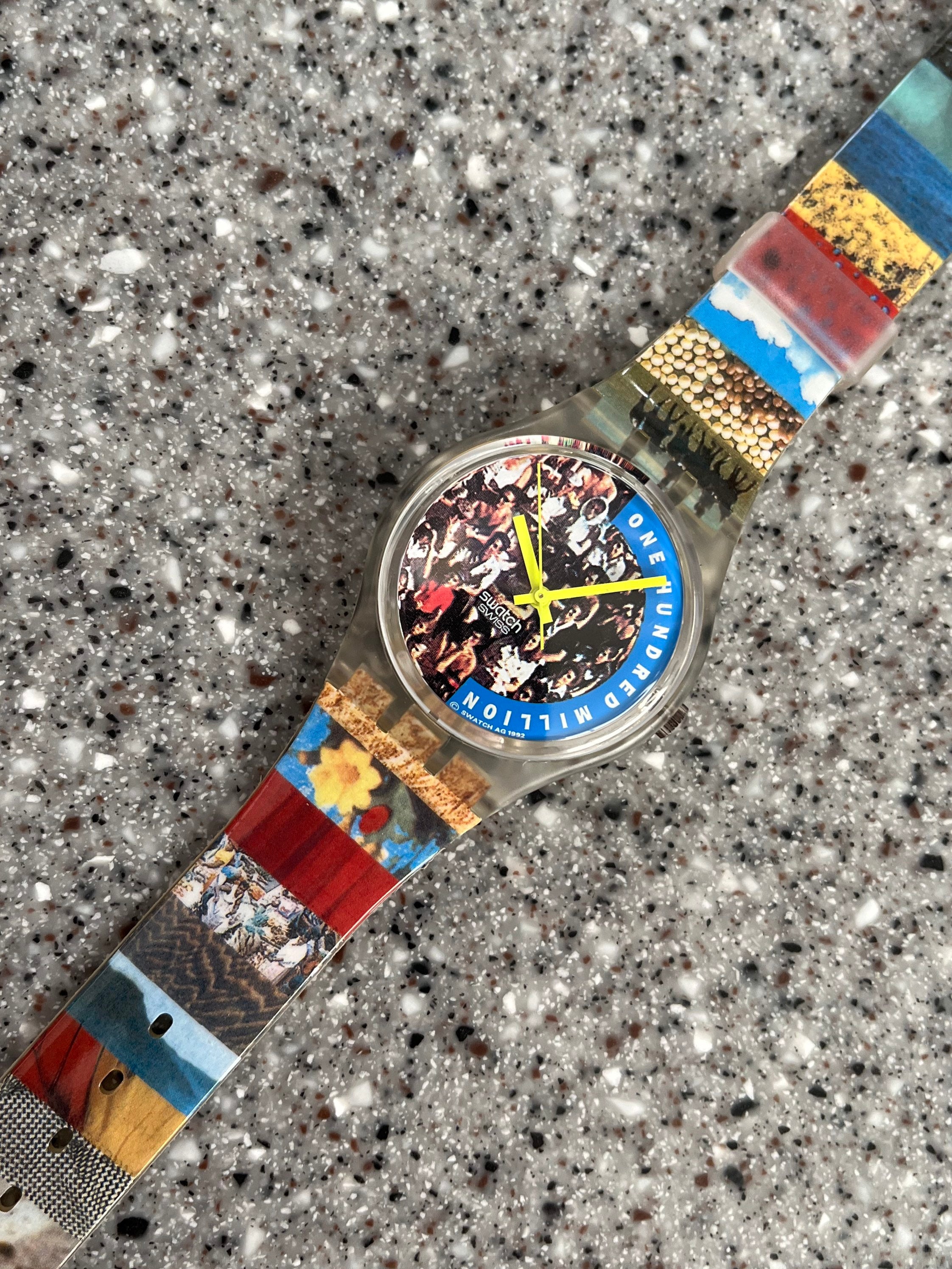 Swatch Watch Vintage 1991 GZ126 the people One Hundred Million